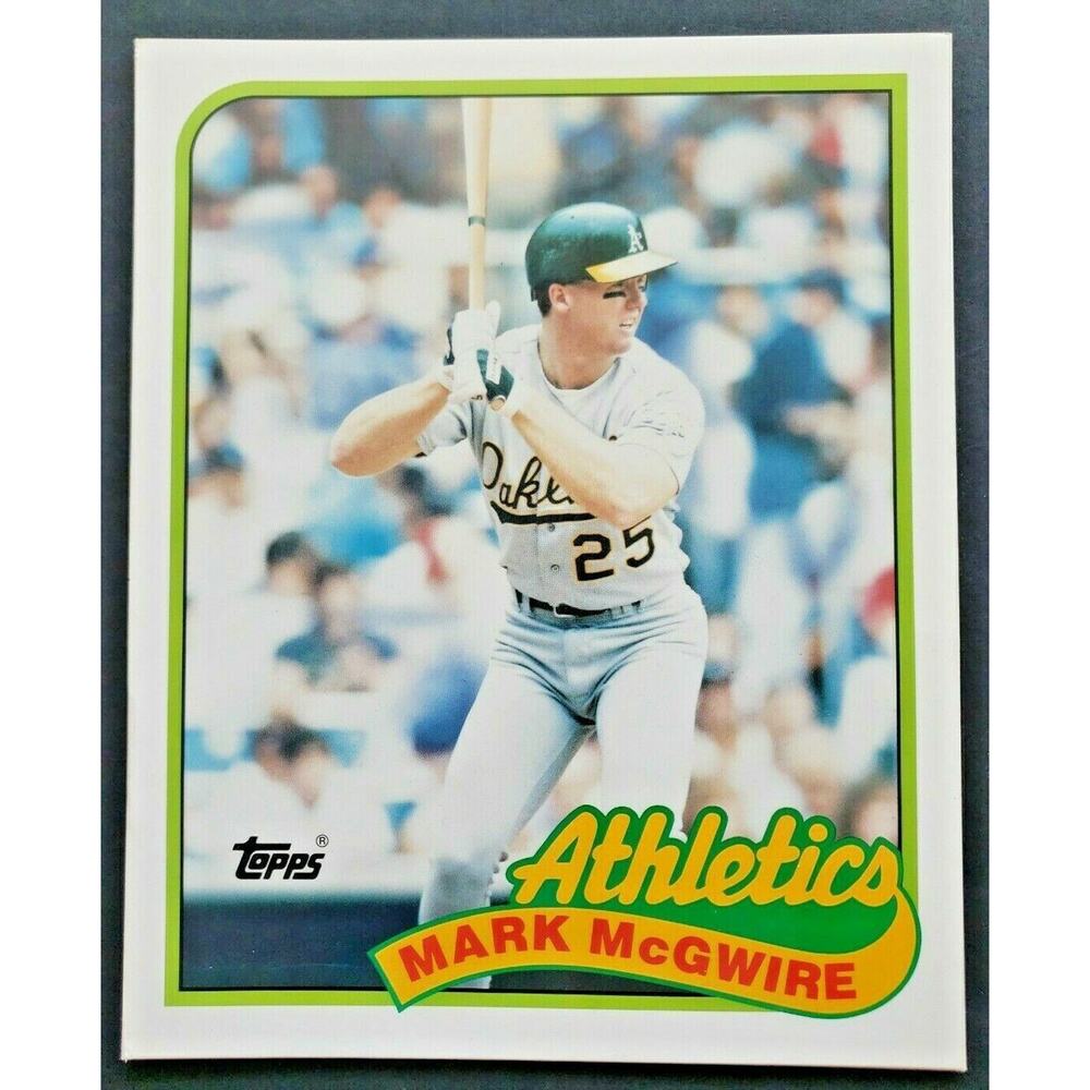 1989 Mark McGwire Athletics Topps -‎ Pocket Folder Duo Tang NOS